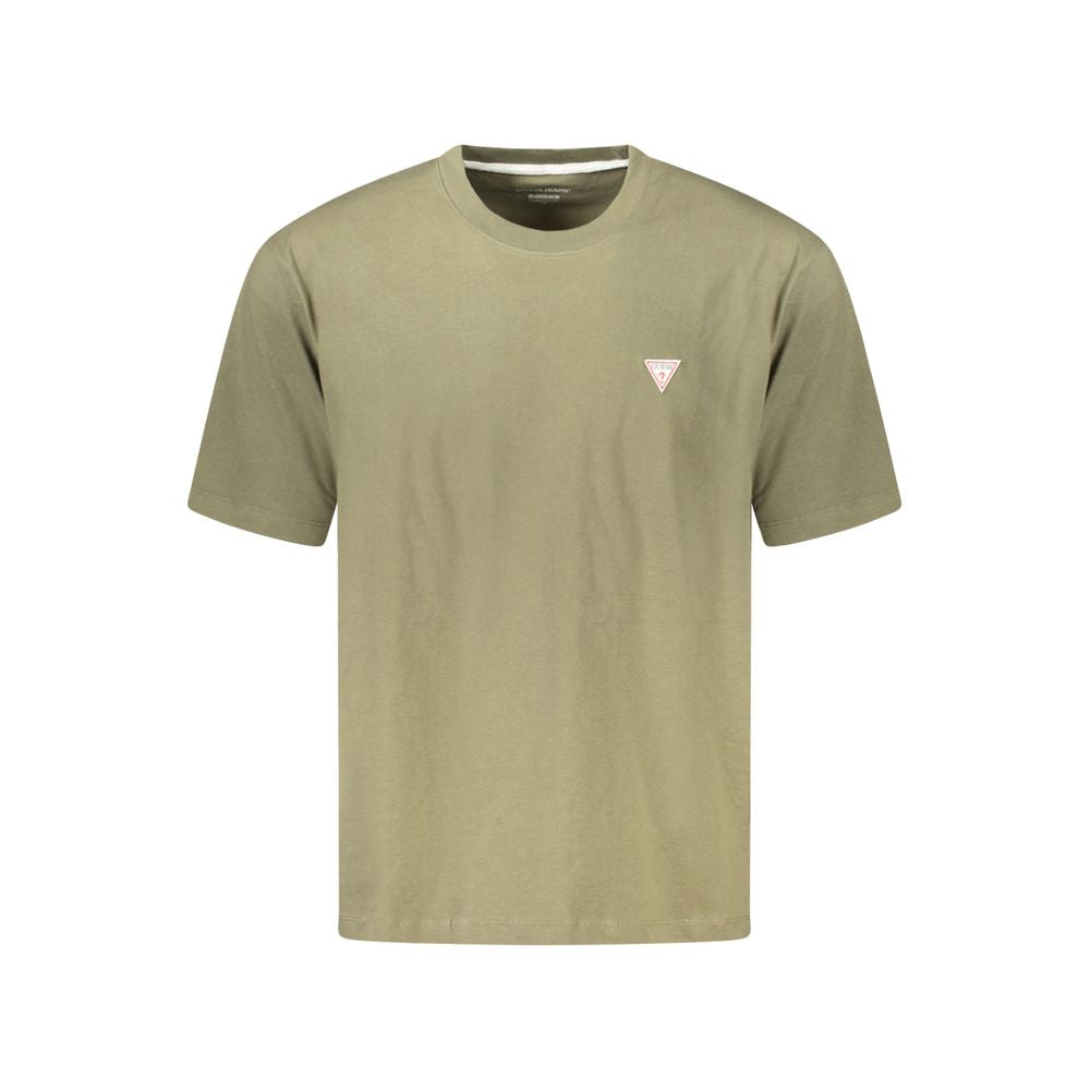 Guess Green Cotton T-Shirt for Men