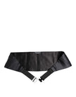 Dolce & Gabbana Dunkelblauer Gürtel aus 100% Seide Taillenkummerbund