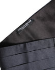 Dolce & Gabbana Dunkelblauer Gürtel aus 100% Seide Taillenkummerbund