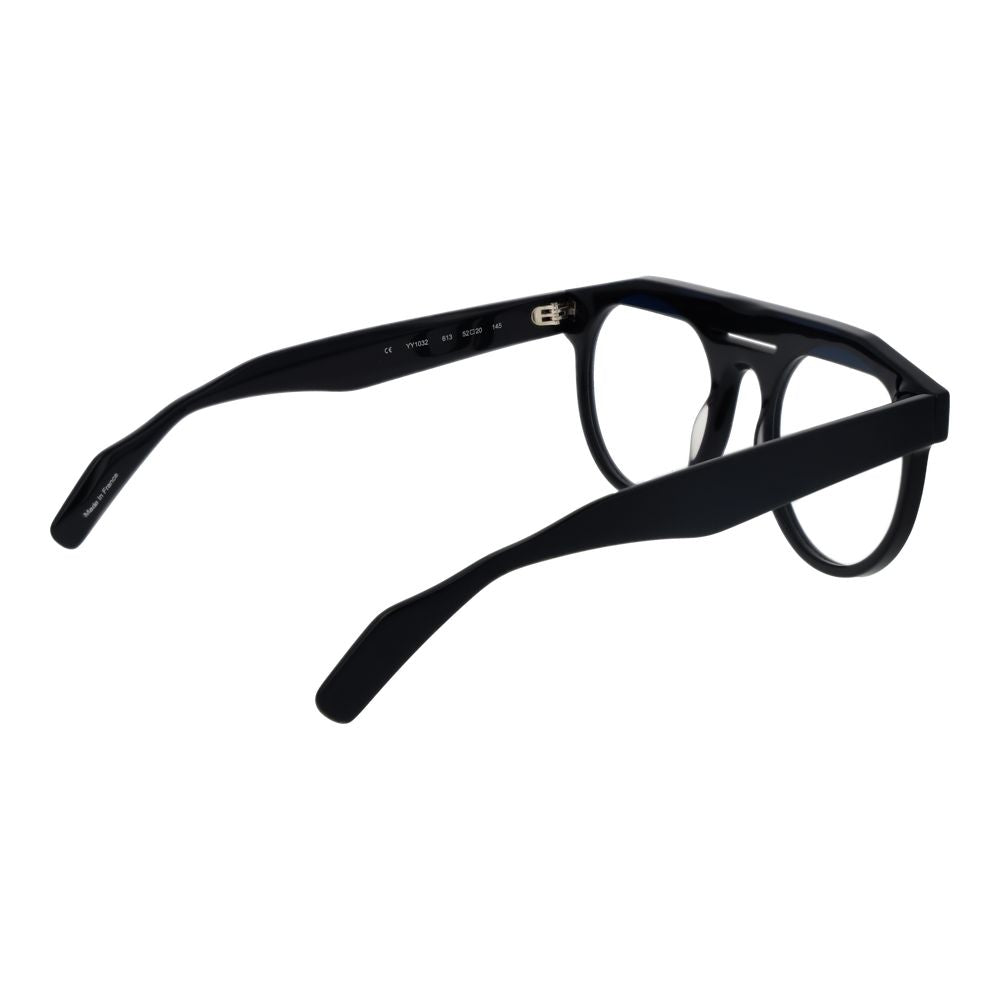 Yohji Yamamoto Schwarze Kunststoffbrille (Gestell)
