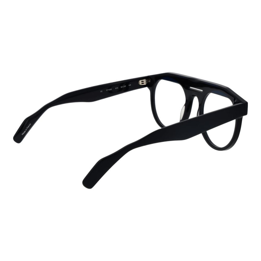 Yohji Yamamoto Schwarze Kunststoffbrille (Gestell)