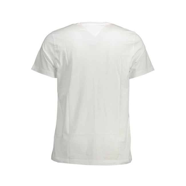 Tommy Hilfiger Weißes Herren-T-Shirt aus Baumwolle