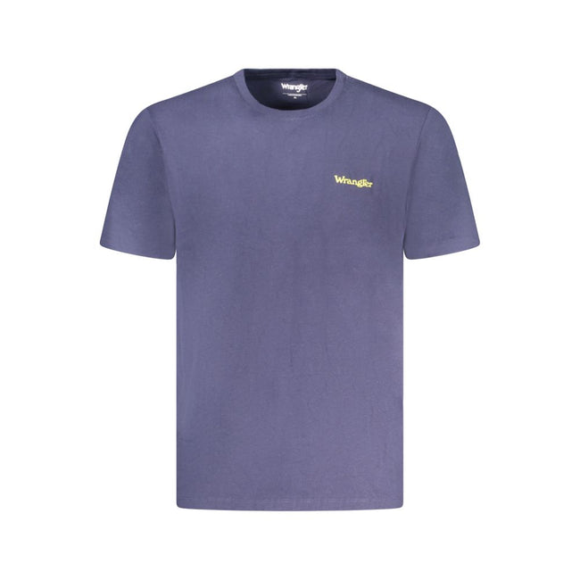 Wrangler Blaues Baumwoll-T-Shirt für Herren