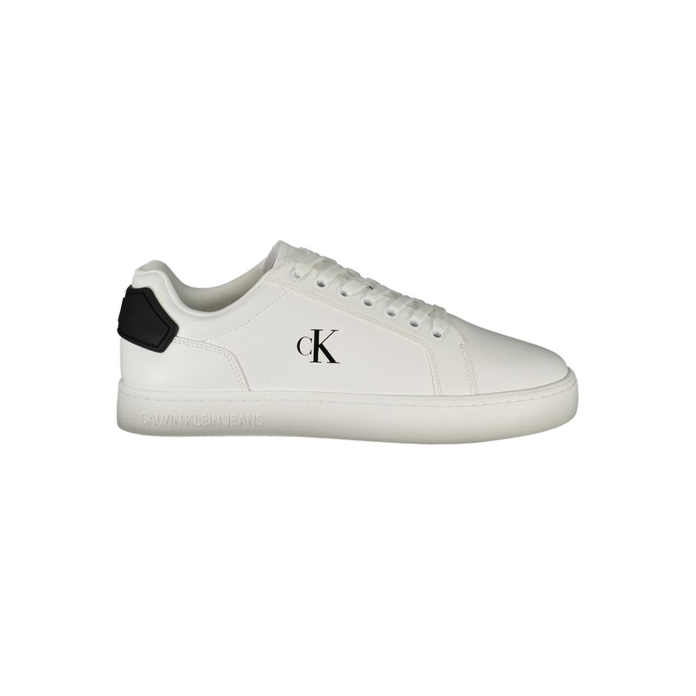 Calvin Klein Men's White Polyurethane Trainers