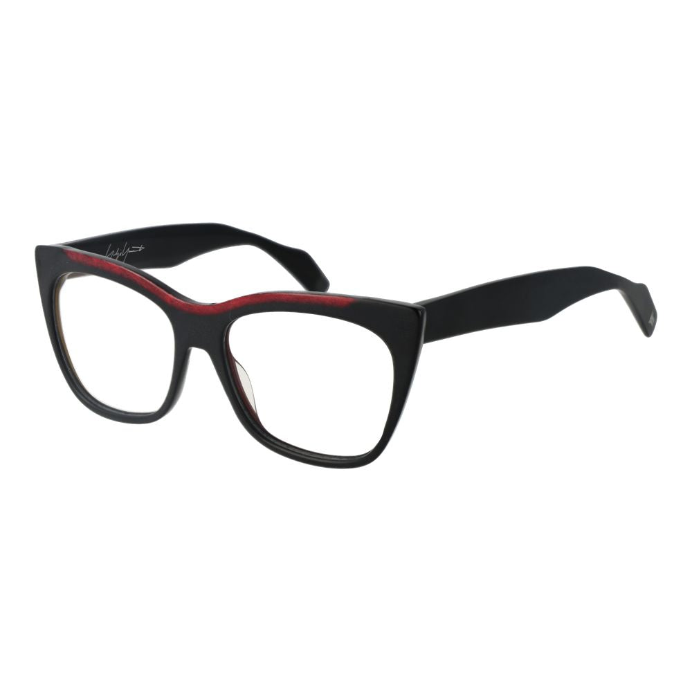Yohji Yamamoto Schwarze Kunststoffbrille (Gestell)