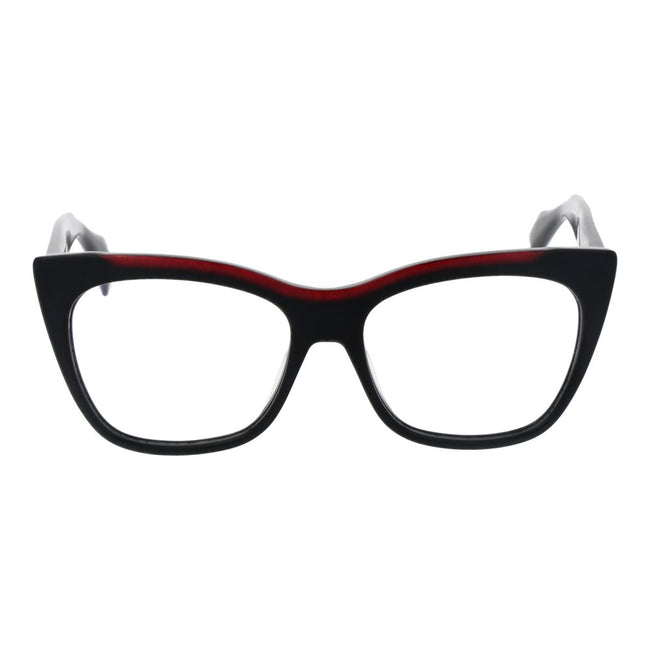 Yohji Yamamoto Schwarze Kunststoffbrille (Gestell)
