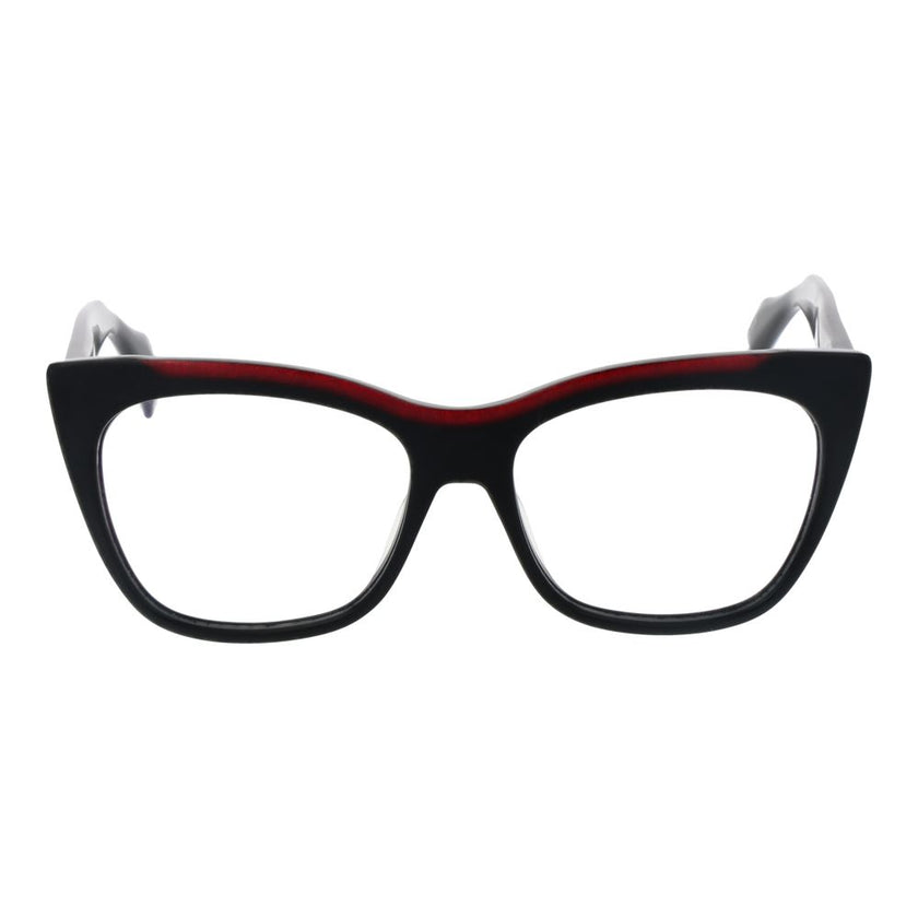 Yohji Yamamoto Schwarze Kunststoffbrille (Gestell)