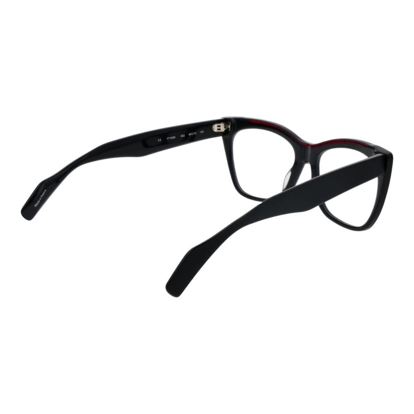 Yohji Yamamoto Schwarze Kunststoffbrille (Gestell)