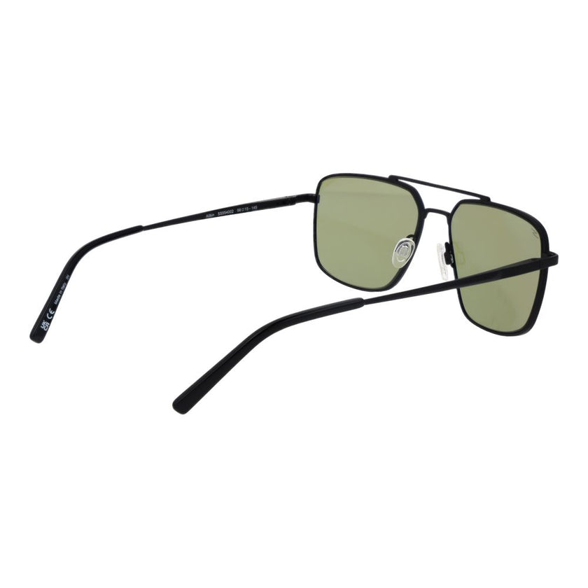 Serengeti Schwarze Sonnenbrille aus Metall