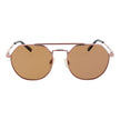 Rose Gold Metal Serengeti Sunglasses