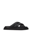 Dolce & Gabbana Schwarze Leder-Slipper