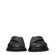 Dolce & Gabbana Schwarze Leder-Slipper