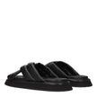 Dolce & Gabbana Schwarze Leder-Slipper