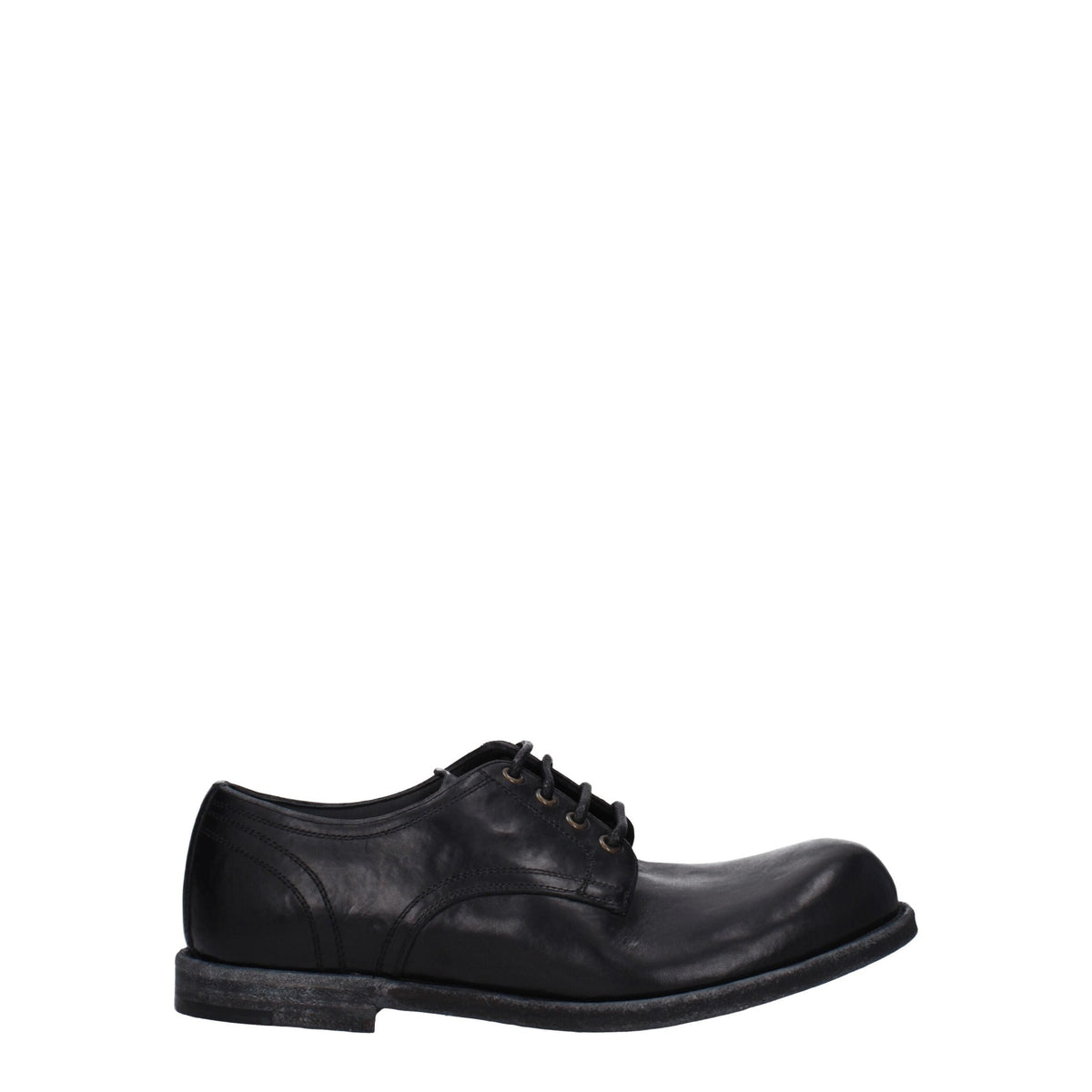 Dolce & Gabbana Black Leather Oxford and Derby Shoes