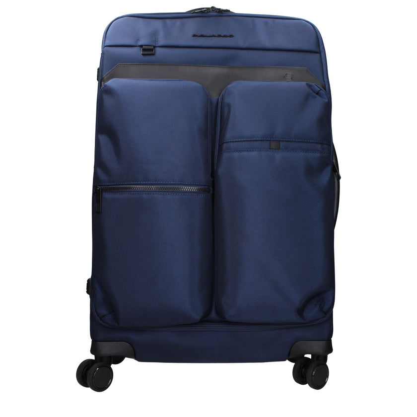 Piquadro Blauer Stoff Reisegepäck und Reisen