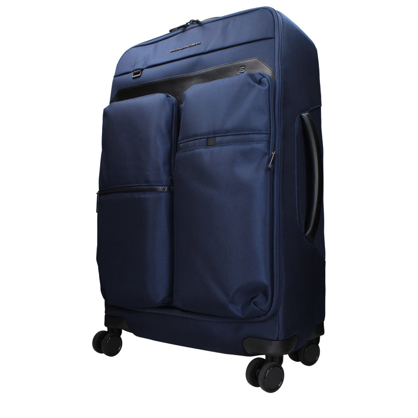 Piquadro Blauer Stoff Reisegepäck und Reisen