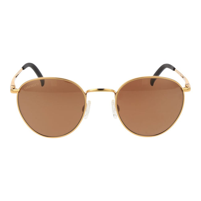 Serengeti Sonnenbrille aus Goldmetall