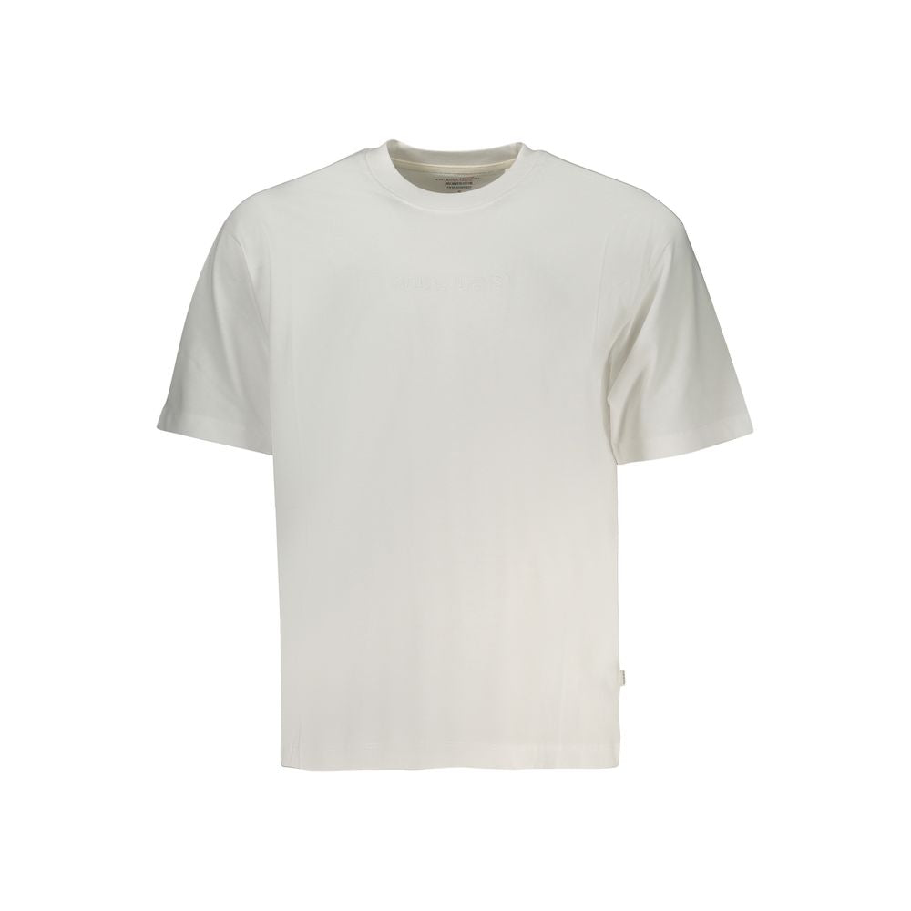 Guess Jeans Men's White Cotton T-Shirt