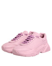 Dolce & Gabbana Rosa Leder Daymaster Low Top Sneakers Schuhe