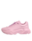 Dolce & Gabbana Rosa Leder Daymaster Low Top Sneakers Schuhe