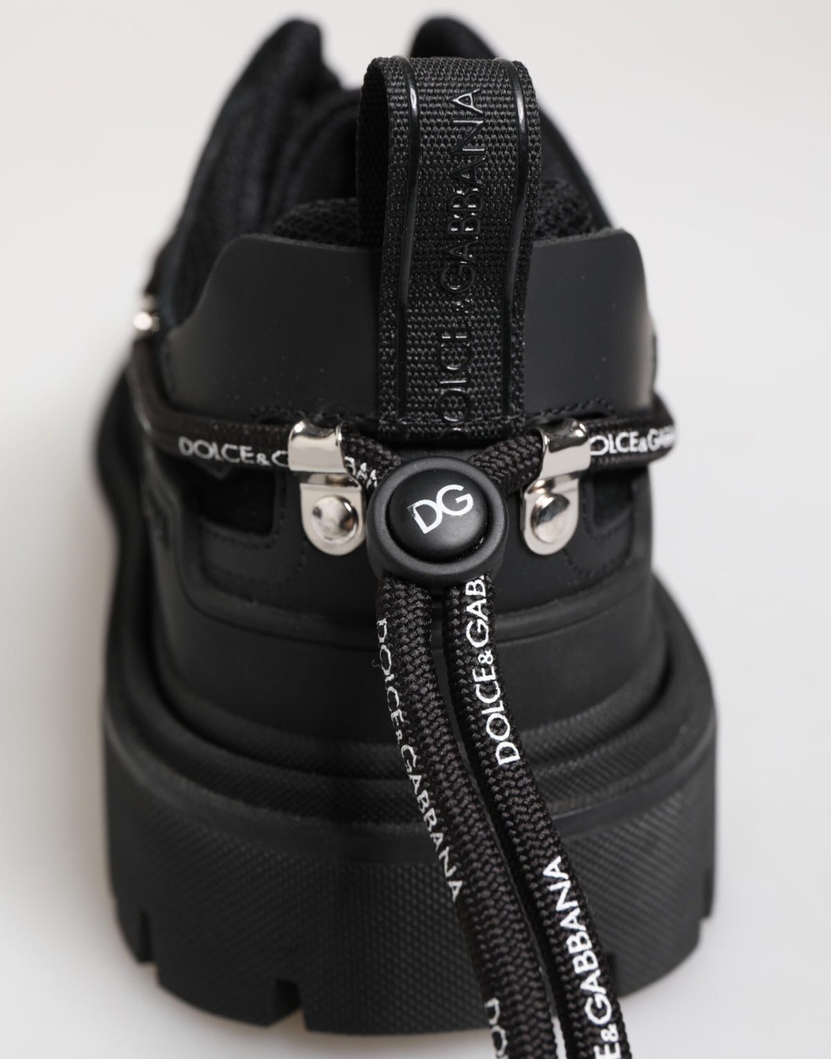 Dolce & Gabbana Schwarze Low Top Lace Up Trekking Sneakers Schuhe