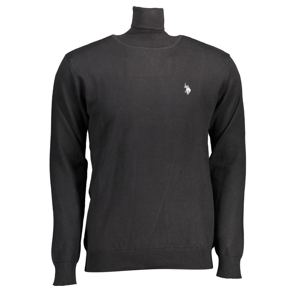 U.S. POLO ASSN. Schwarzes Baumwollhemd