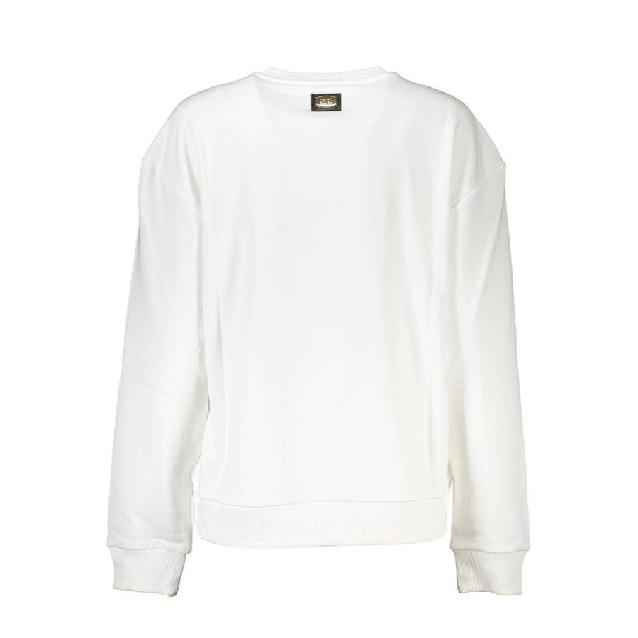 Cavalli Class Women's White Cotton Sweatshirt