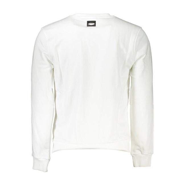 Cavalli Class Bianco Baumwoll-Sweatshirt für Herren