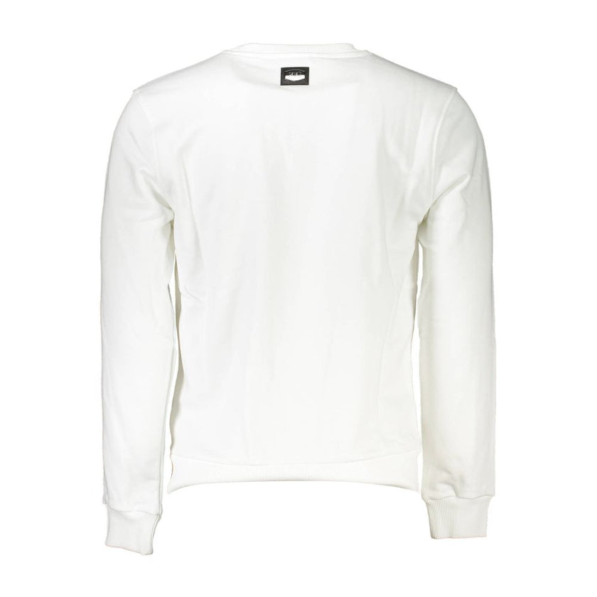 Cavalli Class Bianco Baumwoll-Sweatshirt für Herren