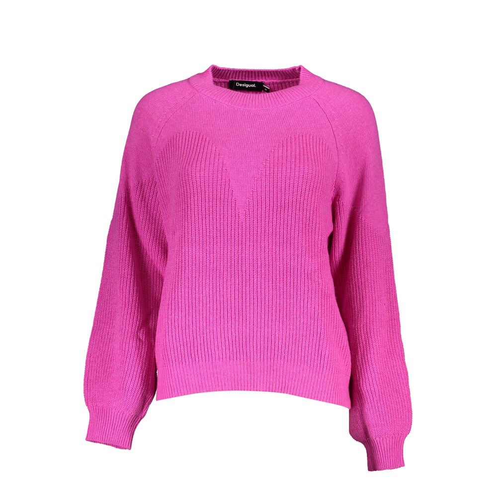Desigual Damenpullover aus rosa Polyester
