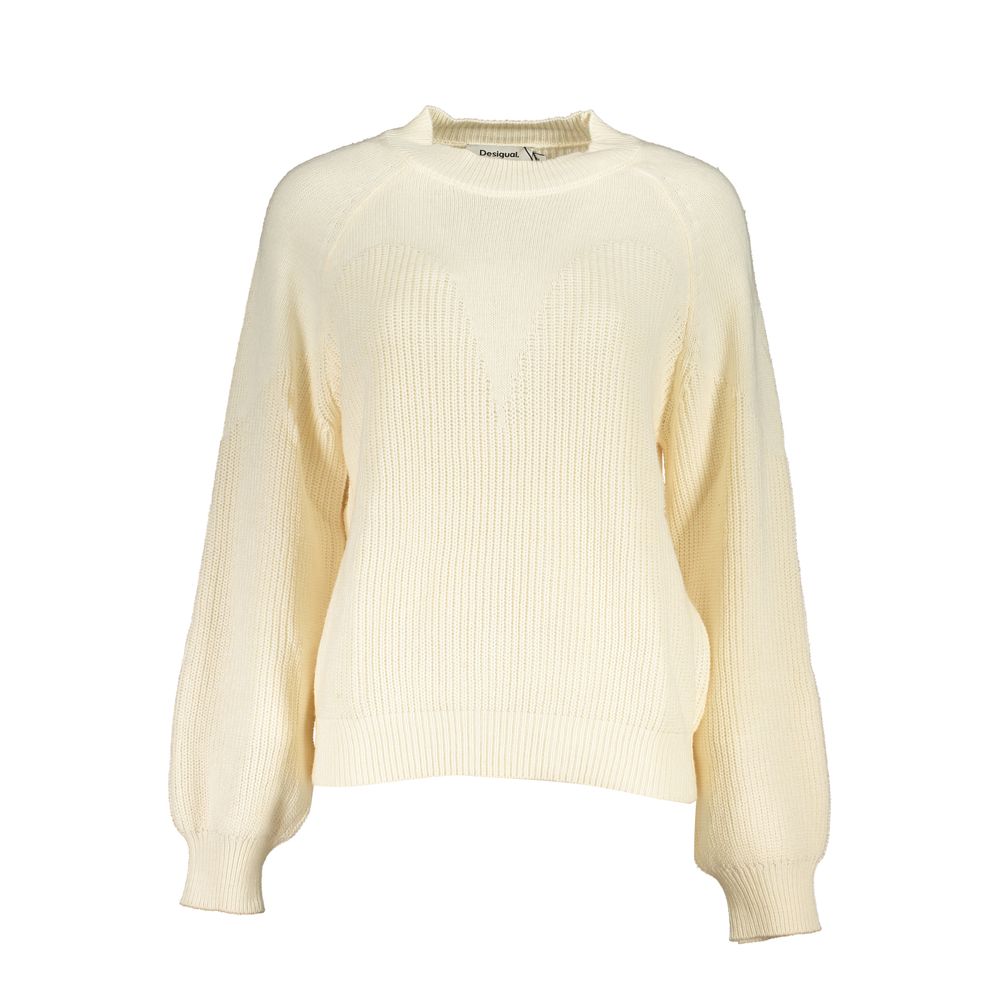 Desigual Weißer Stoffpullover