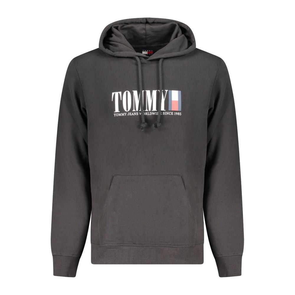 Tommy Hilfiger Men's Black Cotton Hoodie