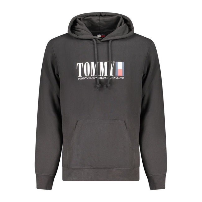 Tommy Hilfiger Schwarzer Herren-Hoodie aus Baumwolle