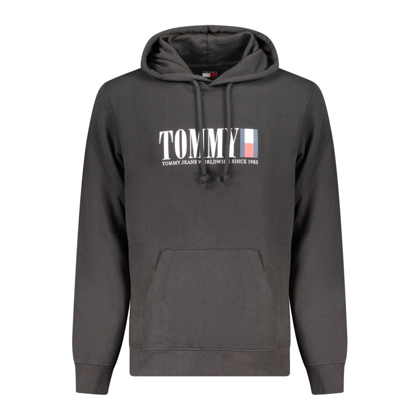Tommy Hilfiger Schwarzer Herren-Hoodie aus Baumwolle