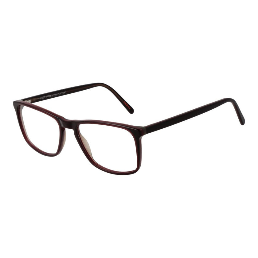 Andy Wolf Brille aus Burgunderrotem Acetat (Gestell)