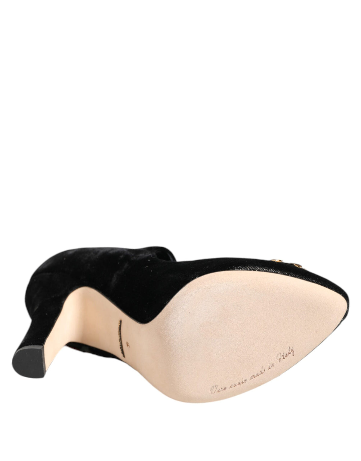 Dolce & Gabbana Black Rose Crystal Brooch Mary Jane Shoes