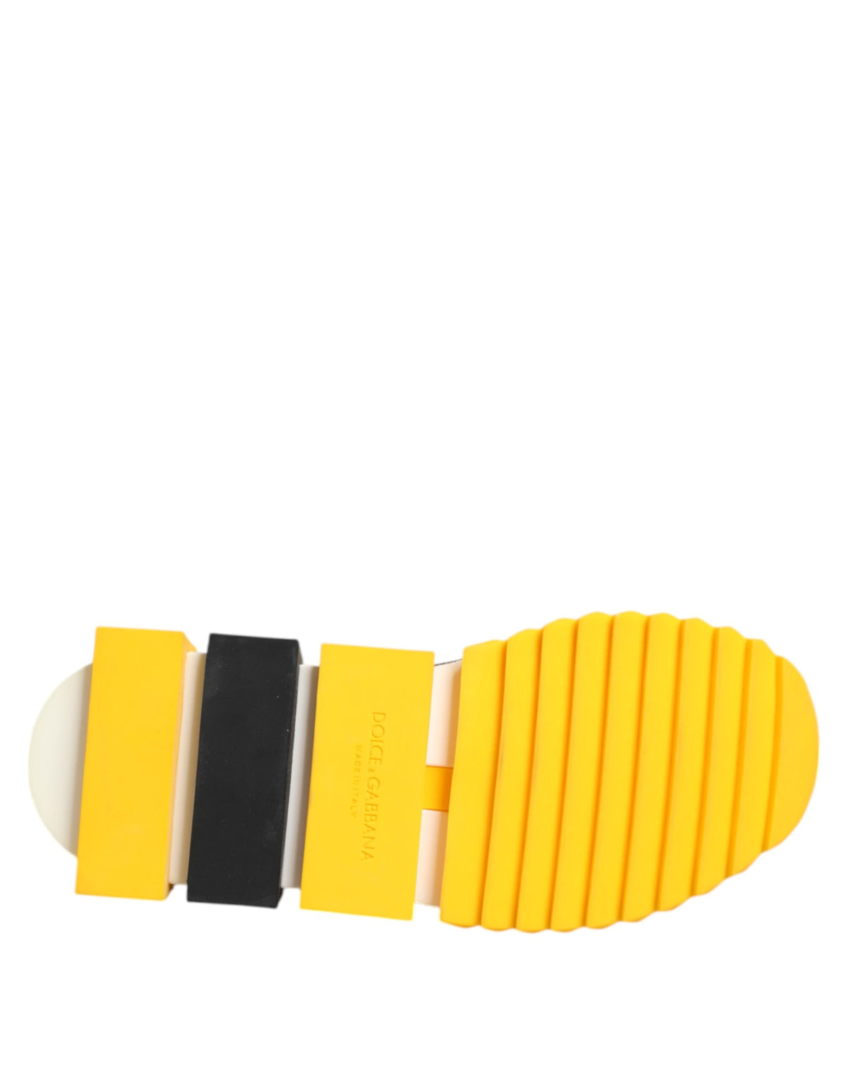 Dolce & Gabbana Yellow Black Sorrento Sock Sneakers Shoes