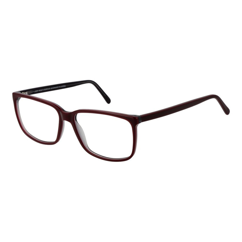 Andy Wolf Brille aus bordeauxrotem Azetat (Gestell)