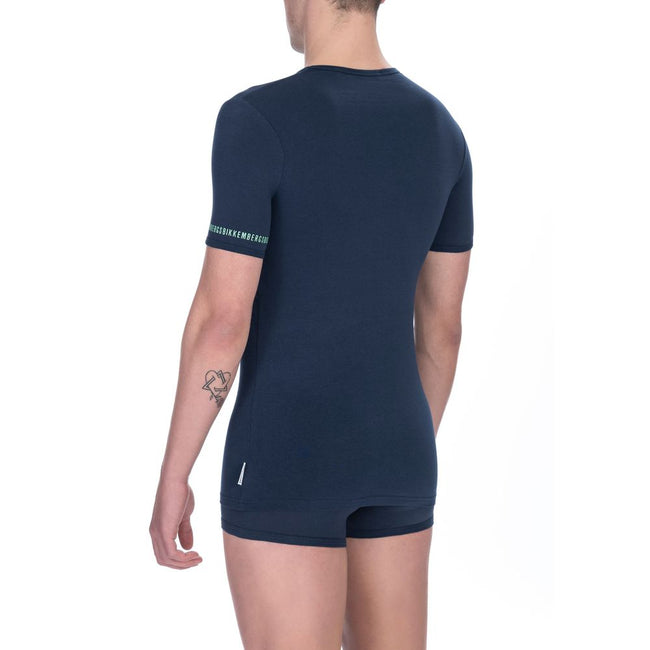 Bikkembergs Schwarzes Baumwoll-T-Shirt im Doppelpack für Herren