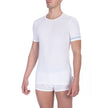 Bikkembergs Weißes Herren-T-Shirt aus Baumwolle