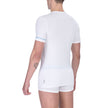 Bikkembergs Weißes Herren-T-Shirt aus Baumwolle