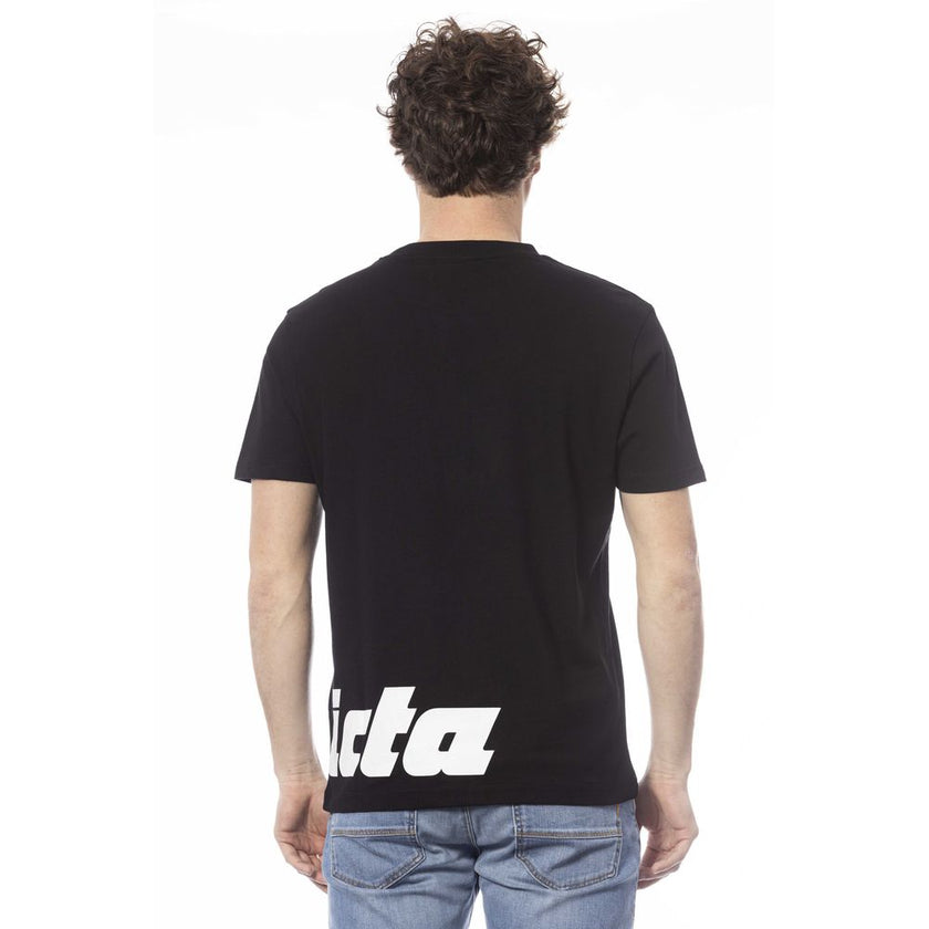 Invicta Schwarzes Baumwoll-T-Shirt für Herren