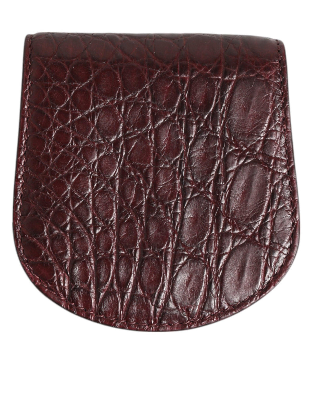 Dolce & Gabbana Burgunder Exotische Haut Münze Kondom Fall Halter Tasche Brieftasche