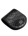 Dolce & Gabbana Schwarz Exotische Haut Münze Kondom Fall Halter Tasche Brieftasche