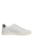 Dolce & Gabbana Weiß Sacred Heart Männer Low Top Turnschuhe Schuhe