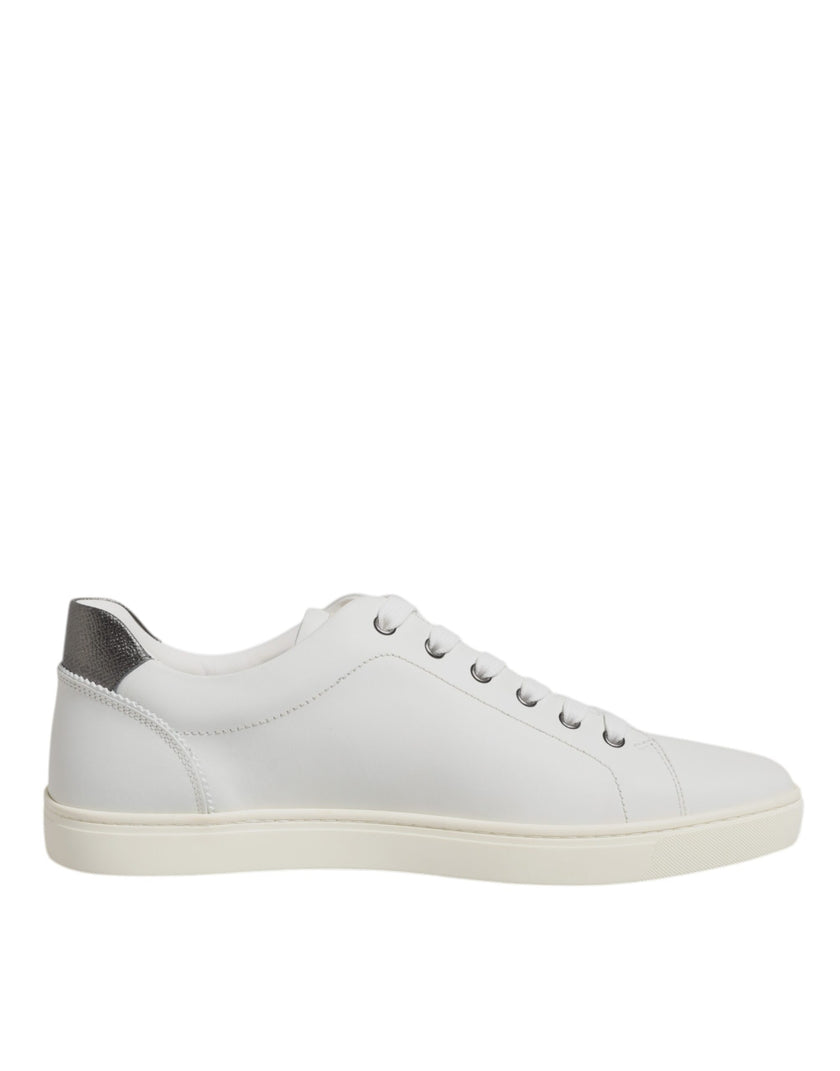 Dolce & Gabbana Weiß Sacred Heart Männer Low Top Turnschuhe Schuhe