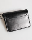 Dolce & Gabbana Brieftasche Schwarzes Leder mit Logo-Prägung Schlüsselanhänger Kartenhalter Brieftasche