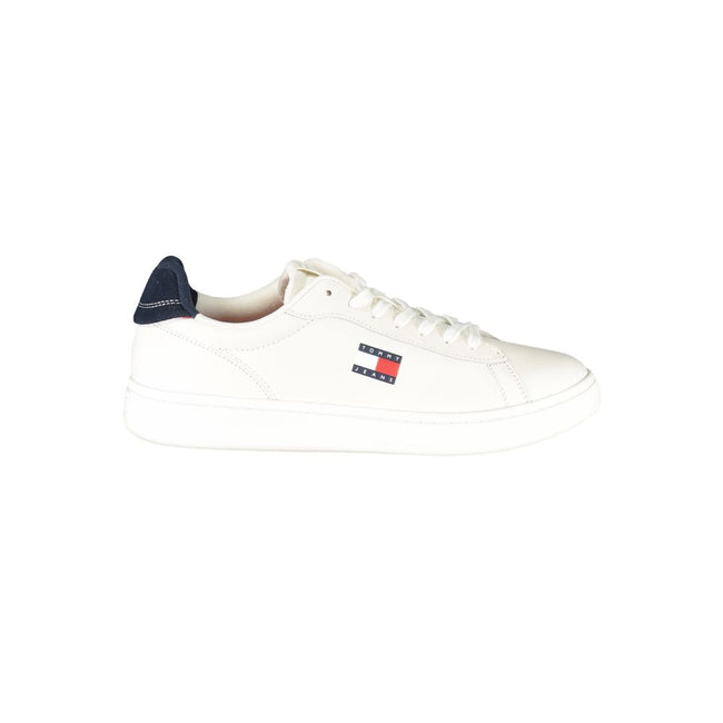 Tommy Hilfiger Bianco Polyurethan-Sneaker für Herren