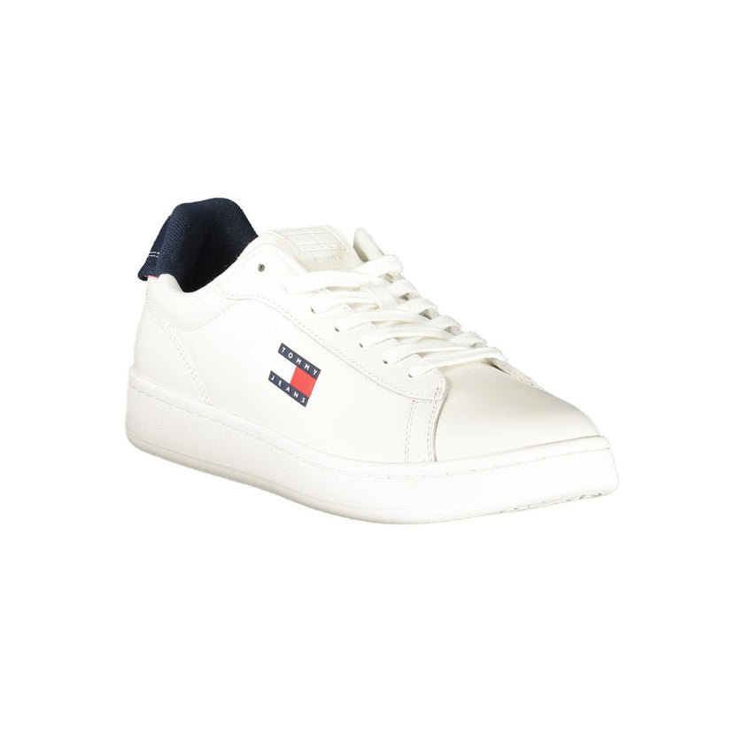 Tommy Hilfiger Bianco Polyurethan-Sneaker für Herren