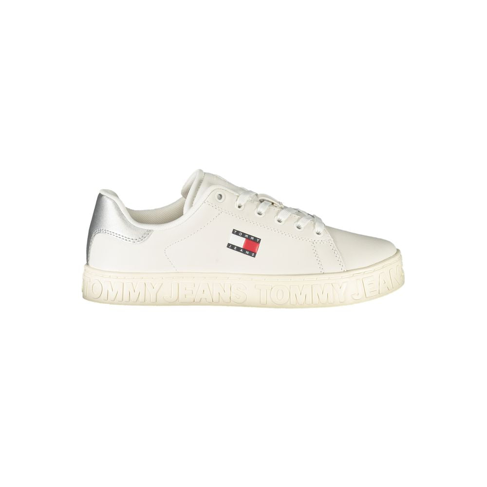 Tommy Hilfiger White Women's Polyurethane Sneakers